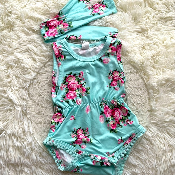 Baby Romper and Headband - Picture 1 of 3